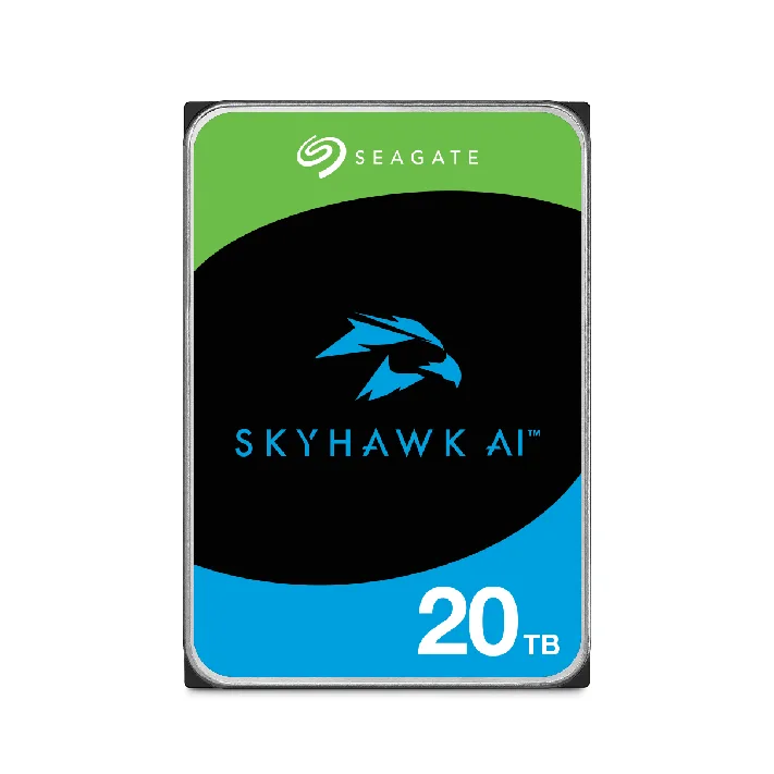 20TB Surveillance Hard Drive Skyhawk AI 20 with support   for AI Video Analytics 6GB/s 512MB Cache (3 years warranty)