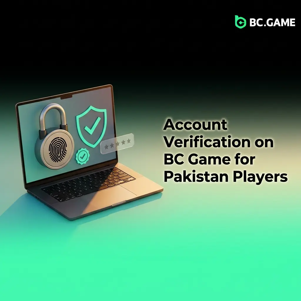 BC Game KYC verification steps for Pakistan players showing CNIC, passport upload and selfie ID confirmation process