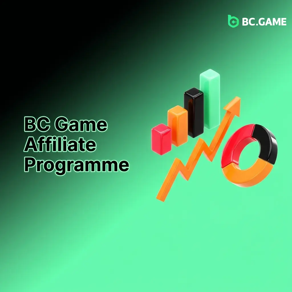 BC Game affiliate programme dashboard showing revenue share commissions and referral tracking for Pakistan partners