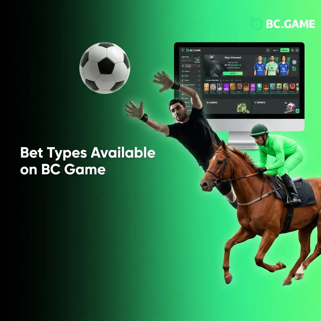 BC Game bet types including single, parlay accumulator, and system bets for Pakistan sports bettors