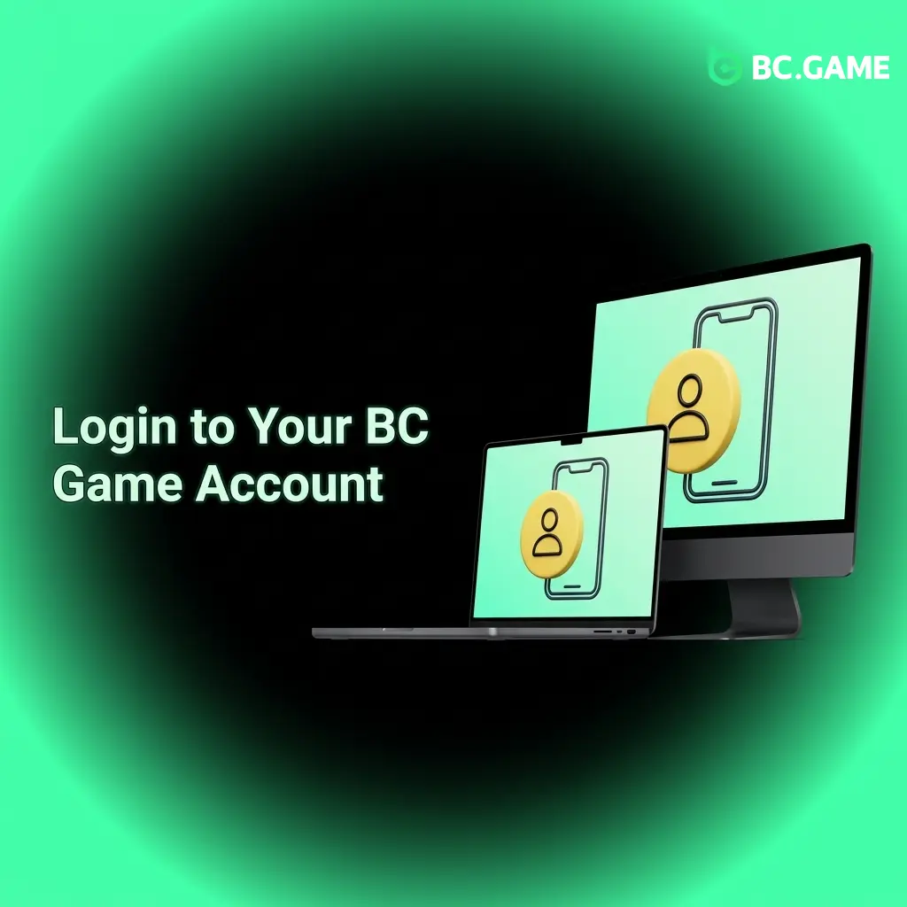 BC Game login page showing sign-in form with email, password fields and 2FA option for secure account access